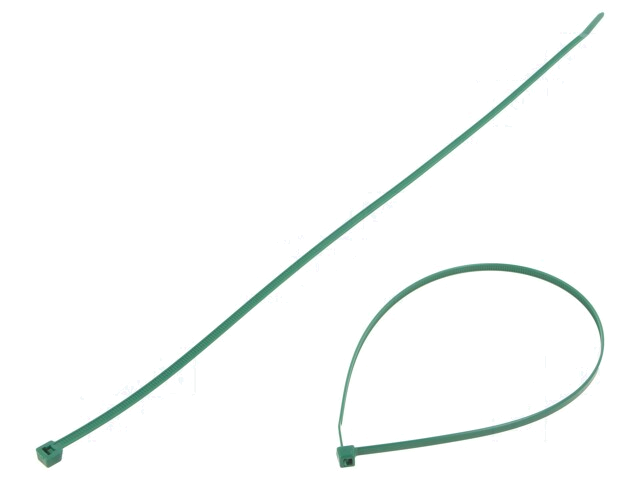 Kabelbinder; L: 390mm; W: 4,7mm; polyamide; 335N; groen; Ømax: 110mm Kabelbinder; L: 390mm; W: 4,7mm; polyamide; 335N; groen; Ømax: 110mm